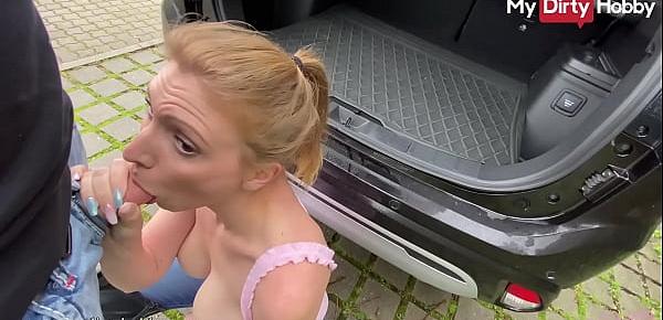  MyDirtyHobby - Busty babe has sex on the back of her car